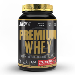 Landerfit Premium Whey Protein 2Lbs Strawberry